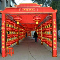 玉林市印顺广告搭建KT板拱门楼桁架,用于婚庆宴会场