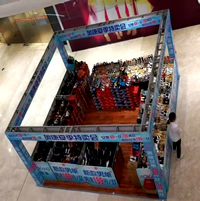 玉林市印顺广告搭建桁架摊位,用于商场会场会展销活动