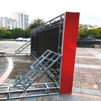 玉林市印顺广告搭建喷绘布桁架,用于婚庆宴会场会议派对舞台签到墙