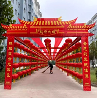 玉林市印顺广告搭建KT板拱门楼桁架,用于婚庆宴会场会议派对会展活动