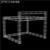 玉林市印顺广告桁架搭建房屋子,带广告牌位置,展位摊位展销棚