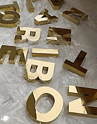 不锈钢字,钛金字,平面字母,玉林市印顺广告定制安装