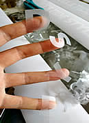 零散笔画字贴,磨砂半透明割字刻字不干胶贴,玉林市印顺广告定制