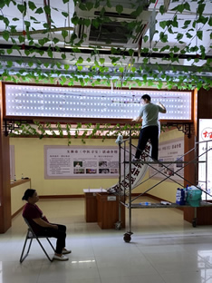 玉林市印顺广告安装中药港药博会卡布软膜灯箱2