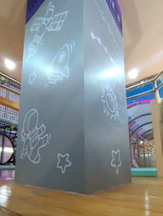 玉林市印顺广告安装南兴广场大圣驾到游乐场墙画