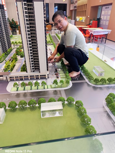 玉林市印顺广告安装南兴广场某售楼部沙盘广告