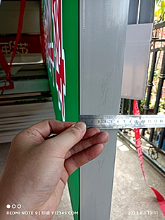 玉林市印顺广告安装卡布UV软膜灯箱白铝边框尺寸