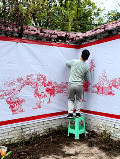 玉林市印顺广告安装师范学院广告围墙喷绘布钉墙