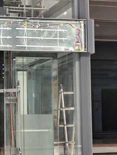 玉林市印顺广告安装玉北高铁站灯箱广告牌2