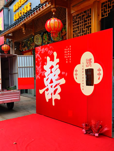 玉林市印顺广告桁架搭建KT板婚庆结婚活动签到墙