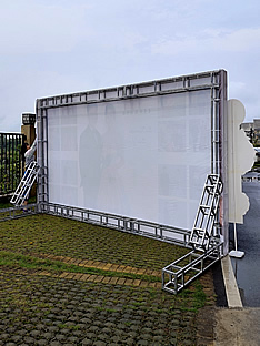 玉林市印顺广告桁架搭建KT板婚庆结婚礼堂北流新圩布置