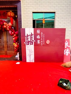 玉林市印顺广告桁架搭建KT板婚庆结婚礼堂布置