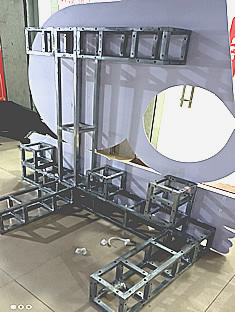 玉林市印顺广告桁架搭建PVC板师范学院附属中学会场