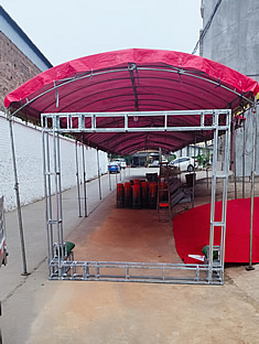 玉林市印顺广告桁架搭建婚庆婚礼结婚宴会场签到墙舞台架