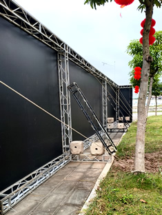 玉林市印顺广告桁架搭建师范学院会议会场签到墙