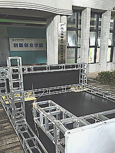 玉林市印顺广告桁架搭建师范学院签到墙会议会场