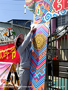 玉林市印顺广告桁架搭建广西三月三活动KT板拱门楼1