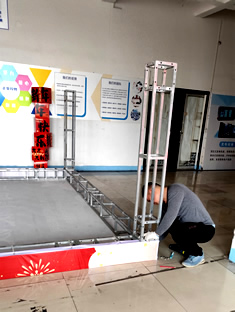 玉林市印顺广告桁架搭建签到墙正柴公司宴会场