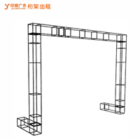 8玉林市印顺广告桁架搭建小型龙门架,拱门楼牌坊入口