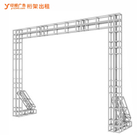 9玉林市印顺广告桁架搭建中型龙门架,拱门楼牌坊入口