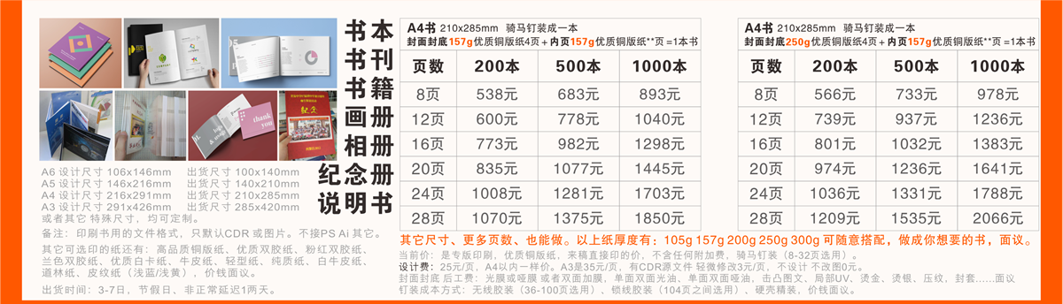 E工厂价印刷书本书刊书籍画册相册纪念册说明书玉林市印顺广告2025615